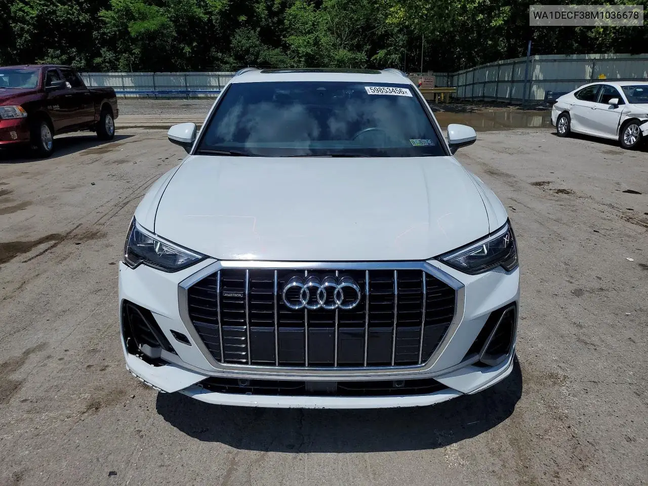 2021 Audi Q3 Premium S Line 45 VIN: WA1DECF38M1036678 Lot: 59853456
