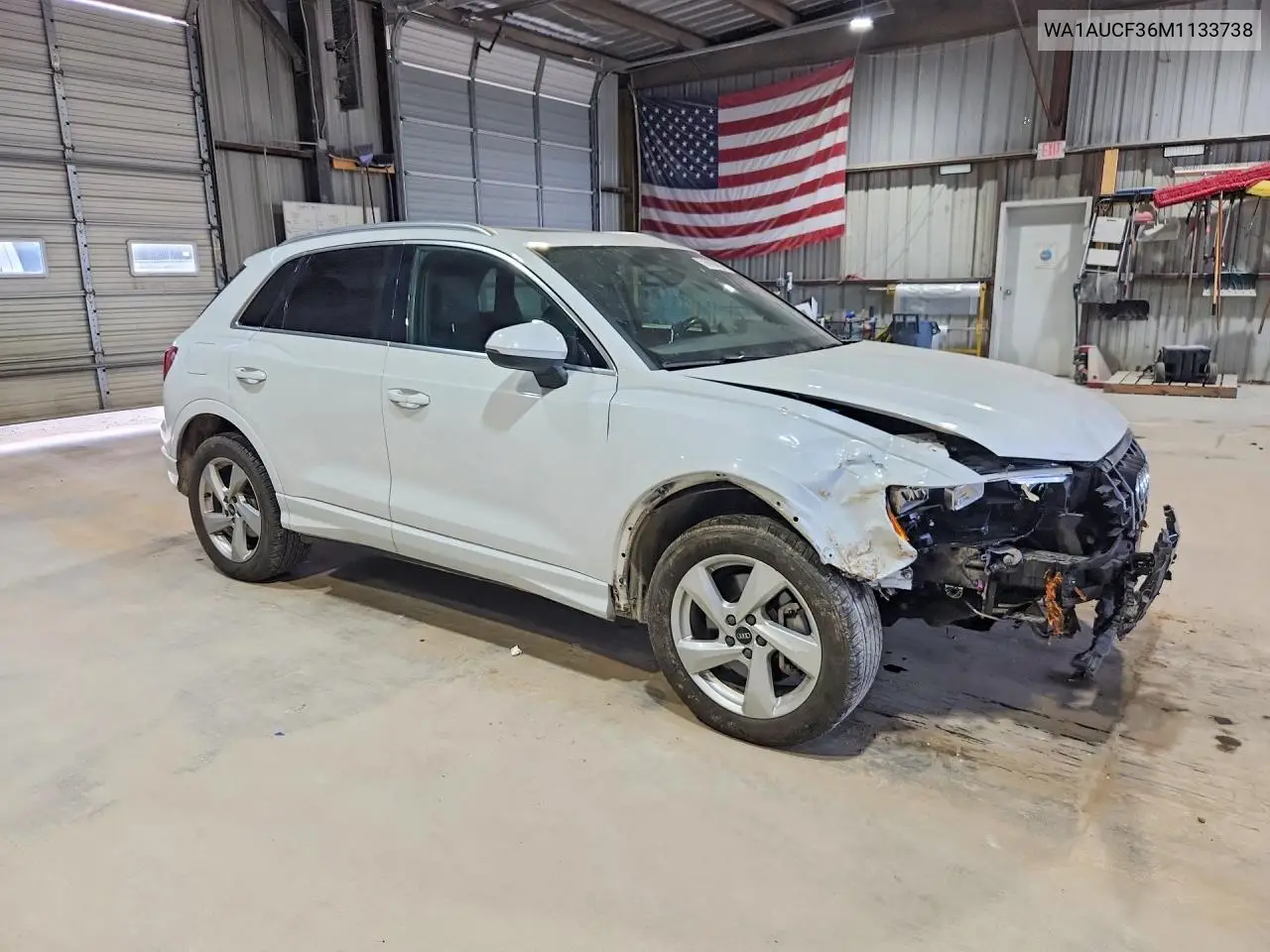 2021 Audi Q3 Premium 40 VIN: WA1AUCF36M1133738 Lot: 59886096