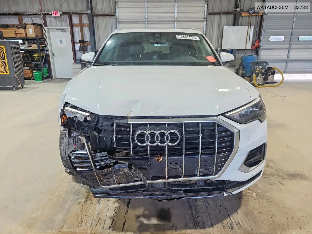 2021 Audi Q3 Premium 40 VIN: WA1AUCF36M1133738 Lot: 59886096