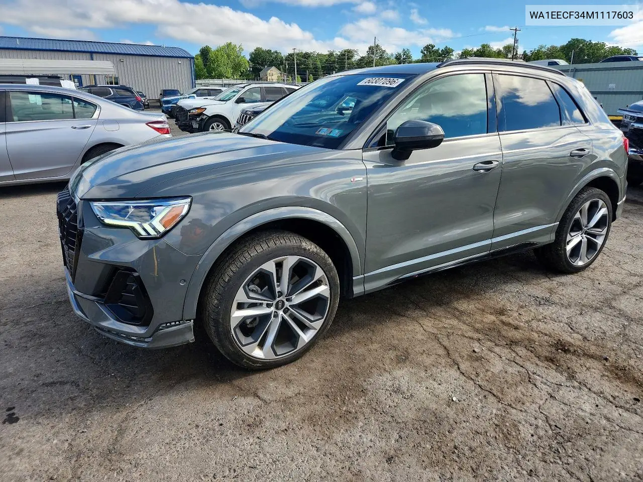 2021 Audi Q3 Premium Plus S Line 45 VIN: WA1EECF34M1117603 Lot: 60307096