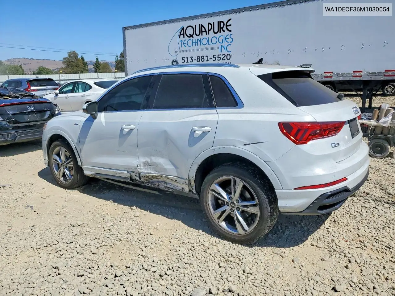 2021 Audi Q3 Premium S Line 45 VIN: WA1DECF36M1030054 Lot: 60442206