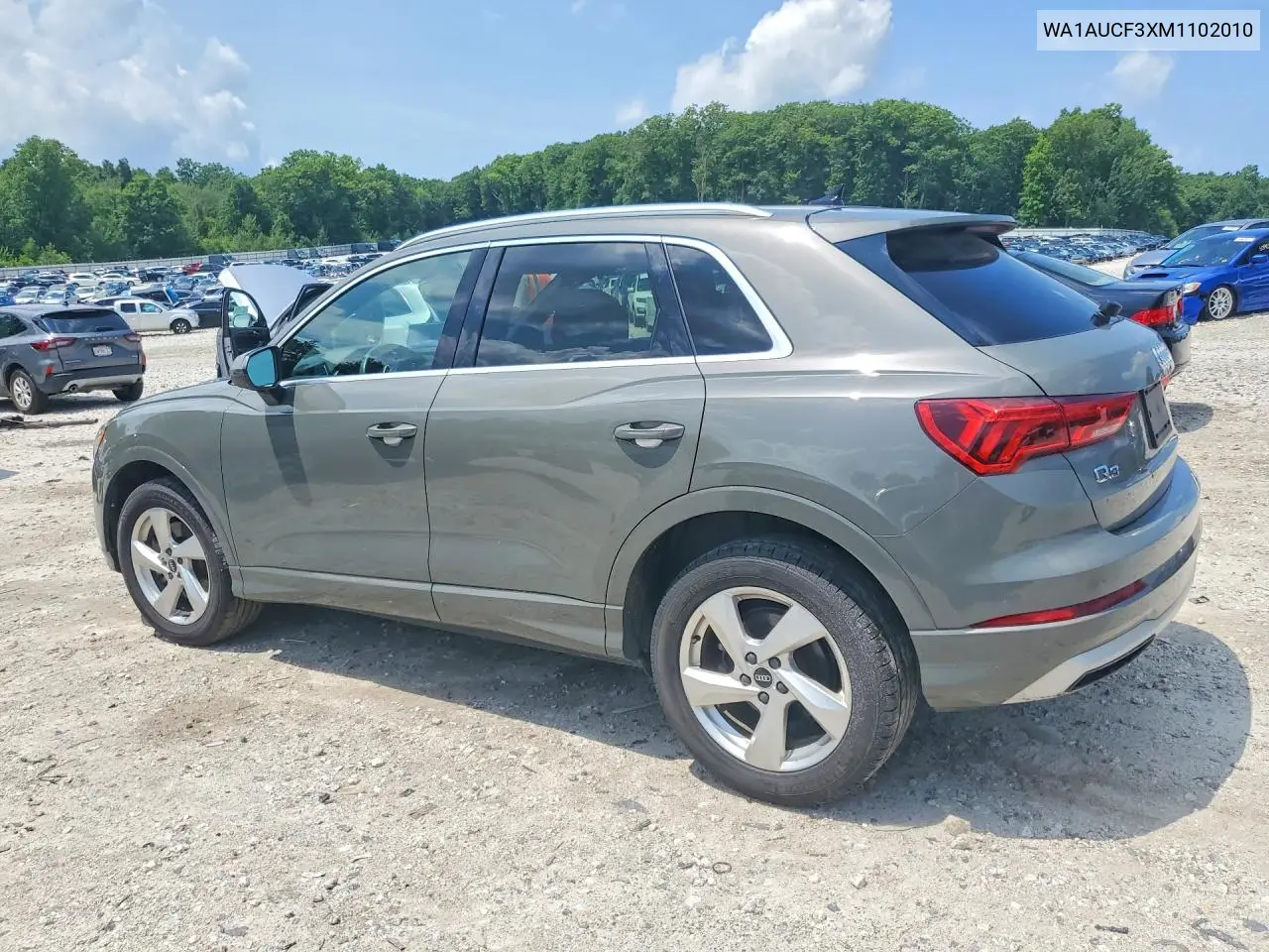 2021 Audi Q3 Premium 40 VIN: WA1AUCF3XM1102010 Lot: 60604886