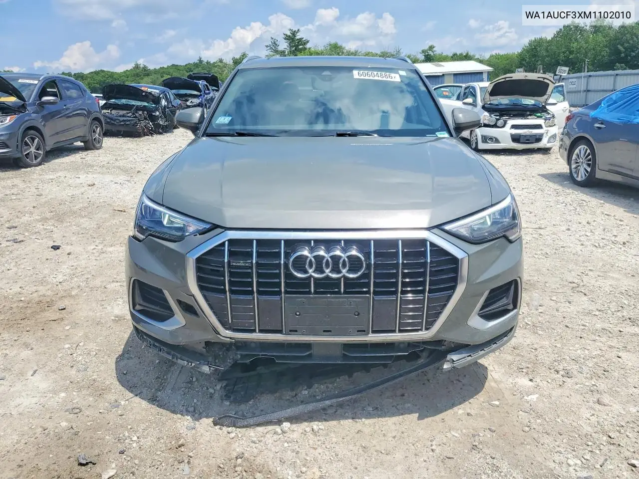 2021 Audi Q3 Premium 40 VIN: WA1AUCF3XM1102010 Lot: 60604886