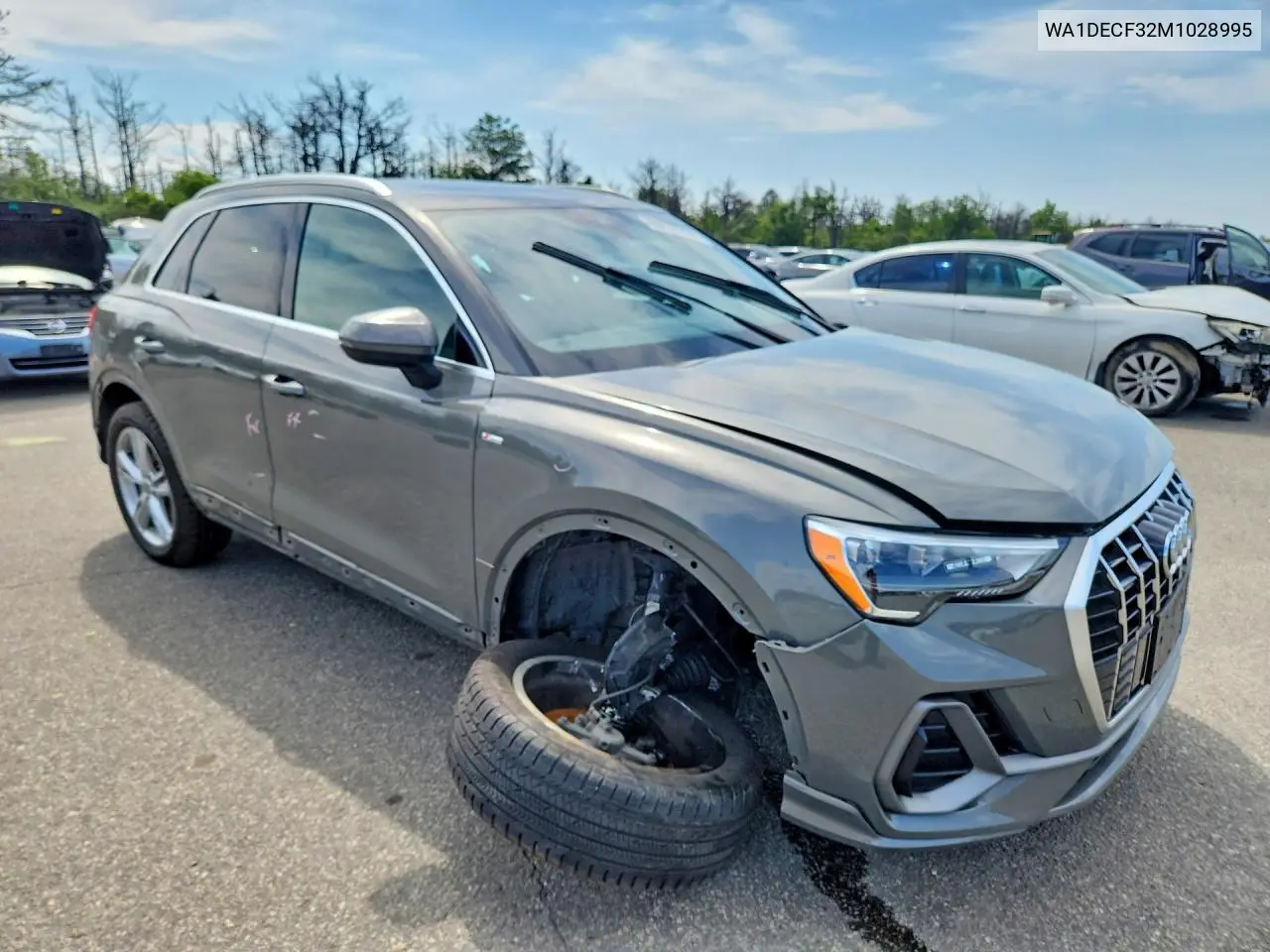 2021 Audi Q3 Premium S Line 45 VIN: WA1DECF32M1028995 Lot: 60678766