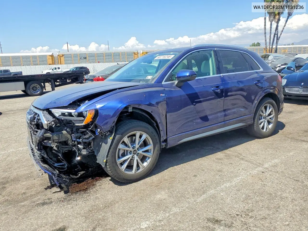 2021 Audi Q3 Premium S Line 45 VIN: WA1DECF32M1131236 Lot: 60716246