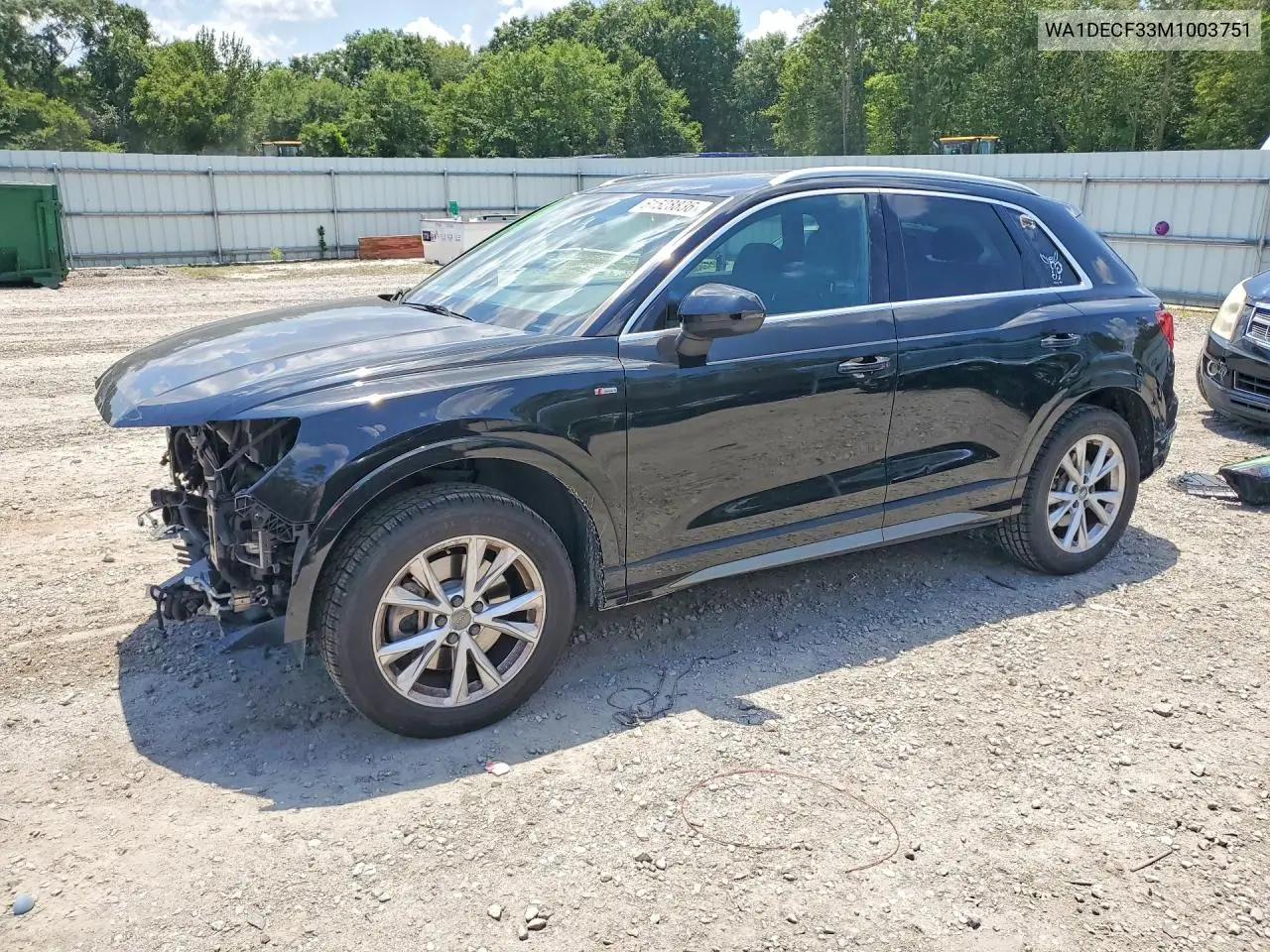 2021 Audi Q3 Premium S Line 45 VIN: WA1DECF33M1003751 Lot: 61528836