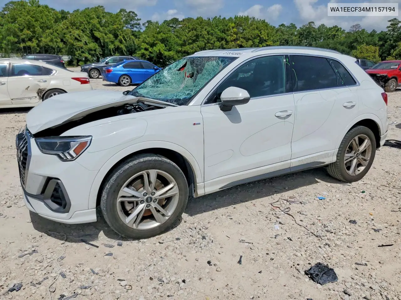 2021 Audi Q3 Premium Plus S Line 45 VIN: WA1EECF34M1157194 Lot: 61534586