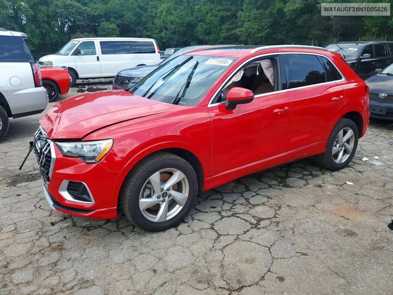 2022 Audi Q3 Premium 40 VIN: WA1AUCF38N1005826 Lot: 57719696