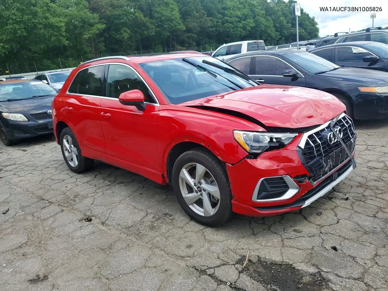 2022 Audi Q3 Premium 40 VIN: WA1AUCF38N1005826 Lot: 57719696
