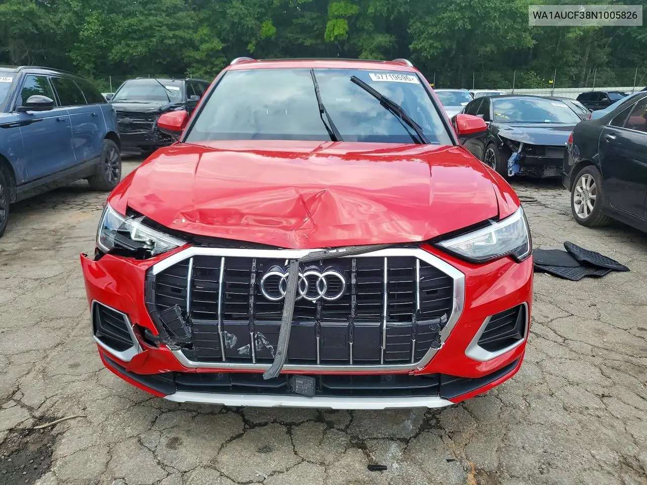 2022 Audi Q3 Premium 40 VIN: WA1AUCF38N1005826 Lot: 57719696