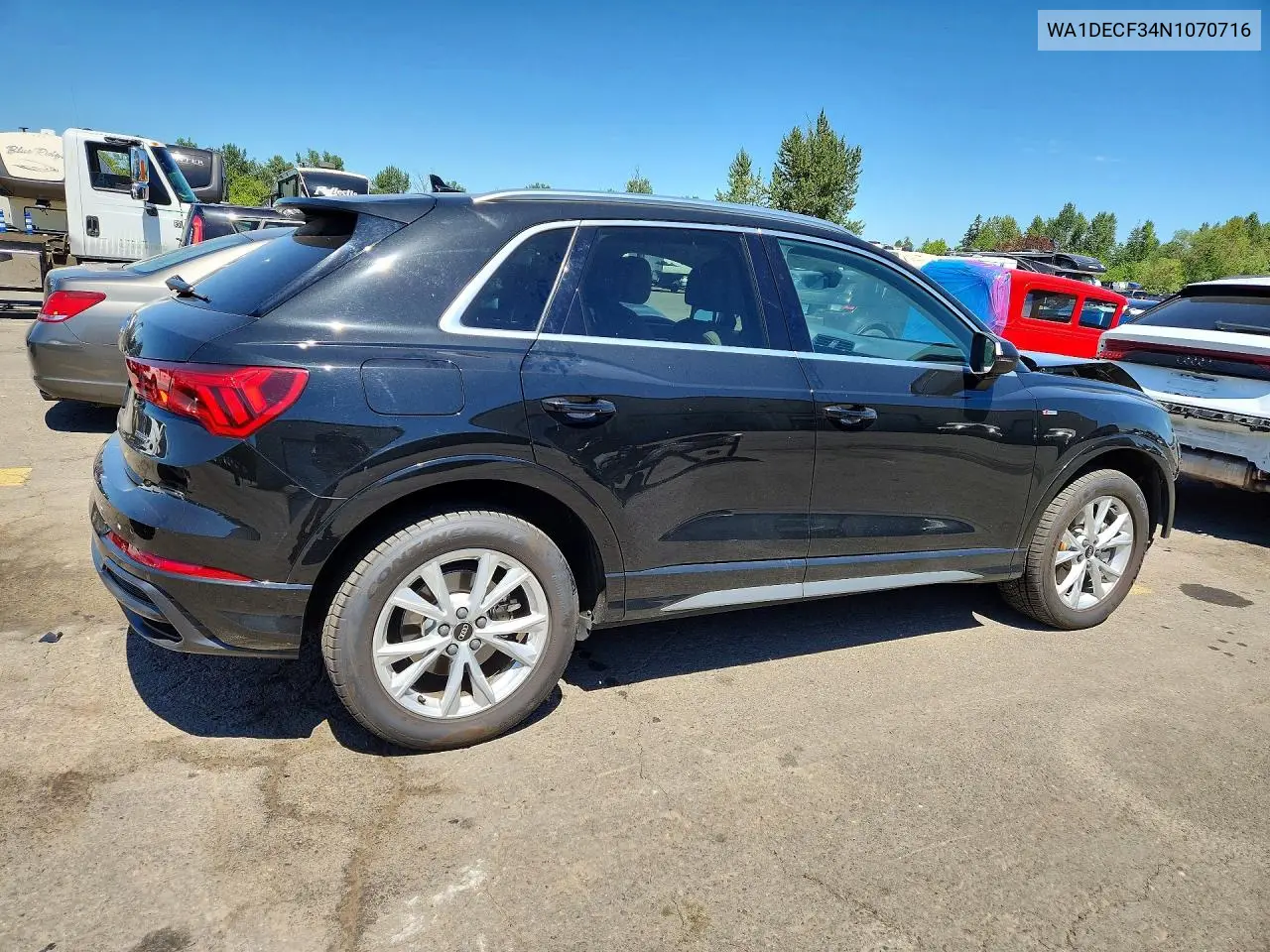 2022 Audi Q3 Premium S Line 45 VIN: WA1DECF34N1070716 Lot: 57879566