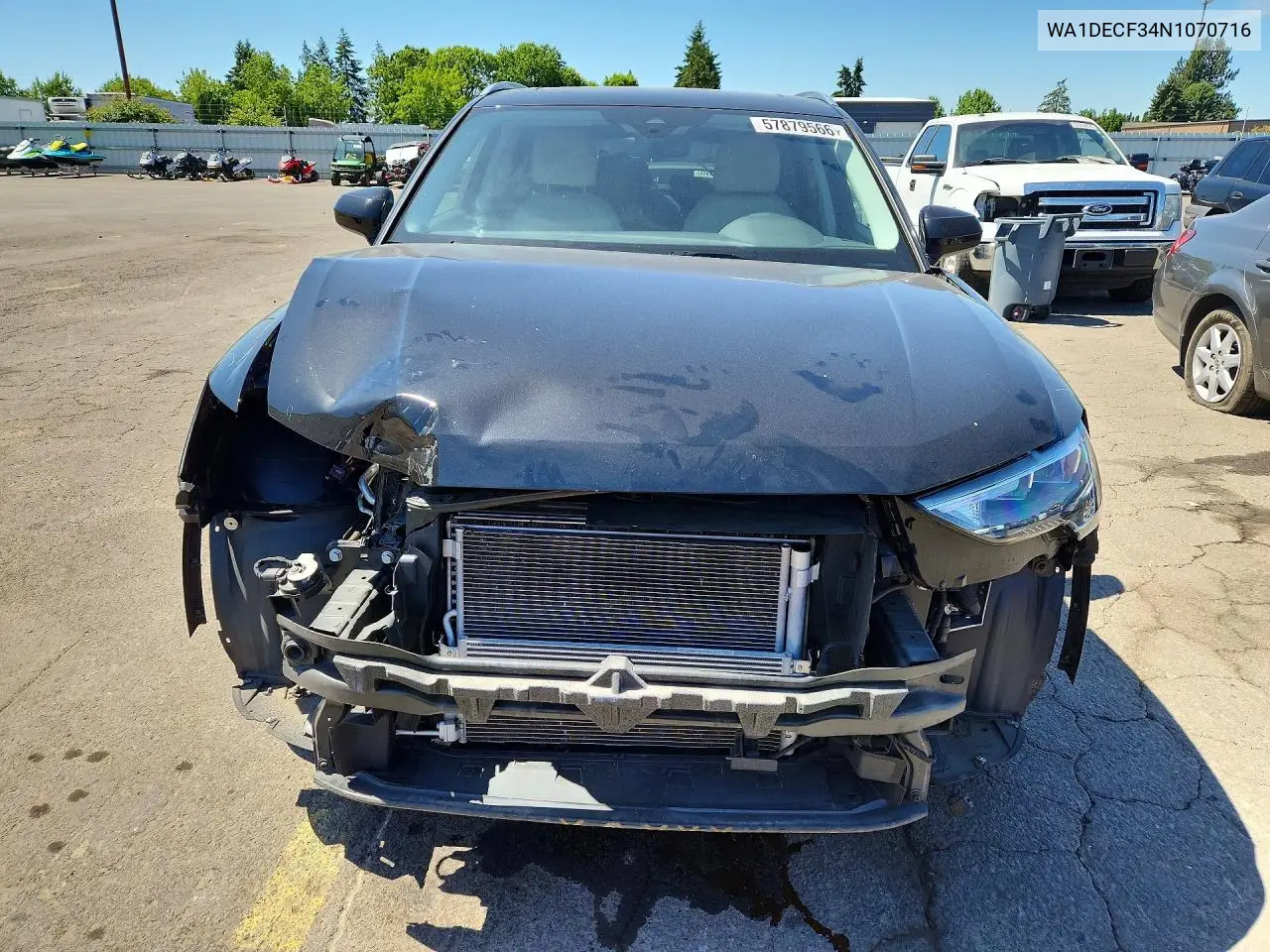 2022 Audi Q3 Premium S Line 45 VIN: WA1DECF34N1070716 Lot: 57879566