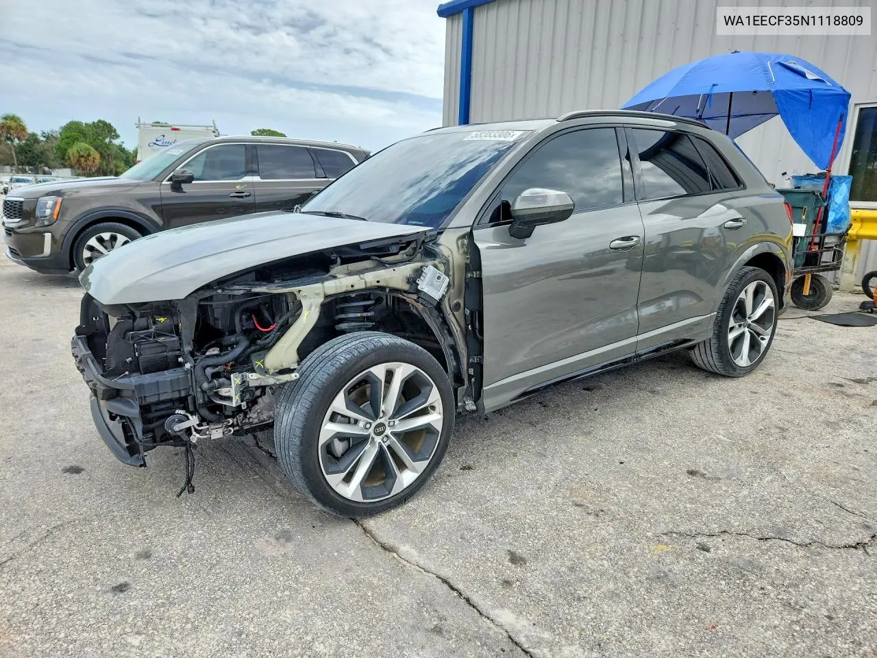 2022 Audi Q3 Premium Plus S Line 45 VIN: WA1EECF35N1118809 Lot: 58383306