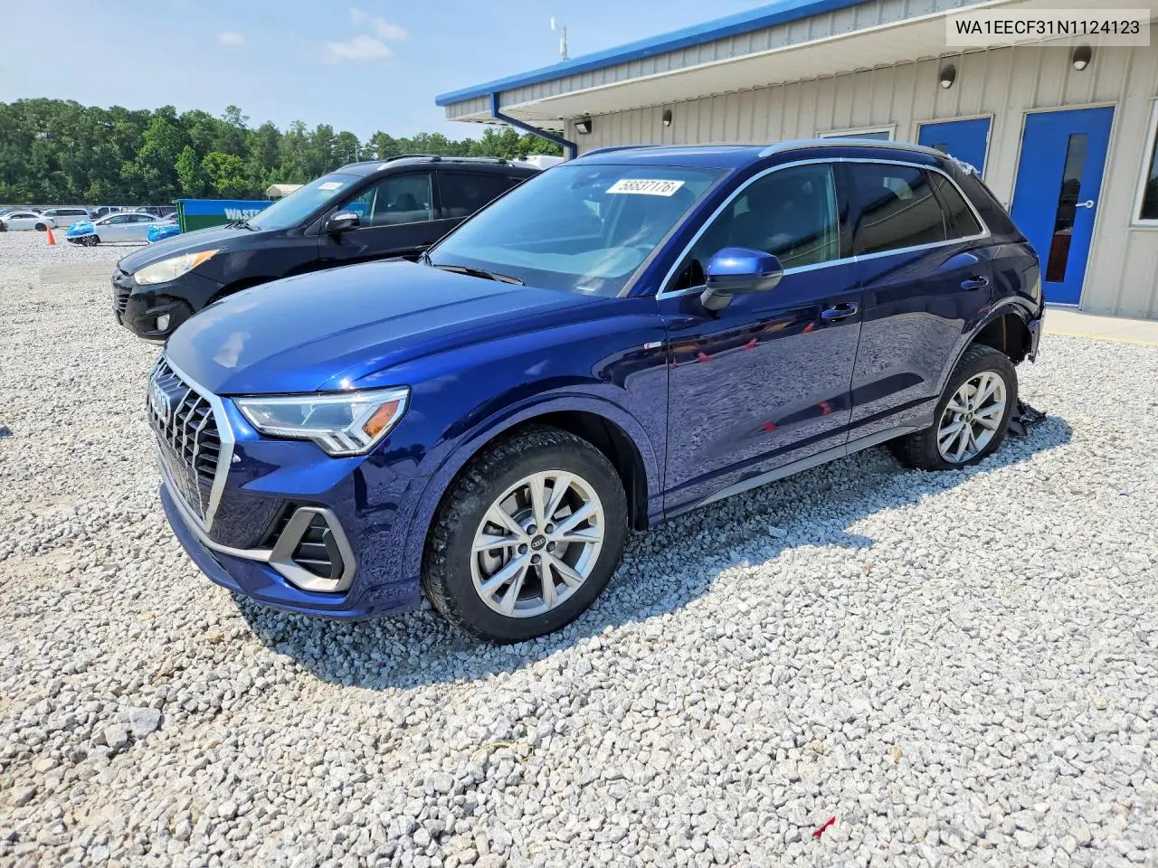 2022 Audi Q3 Premium Plus S Line 45 VIN: WA1EECF31N1124123 Lot: 58837176