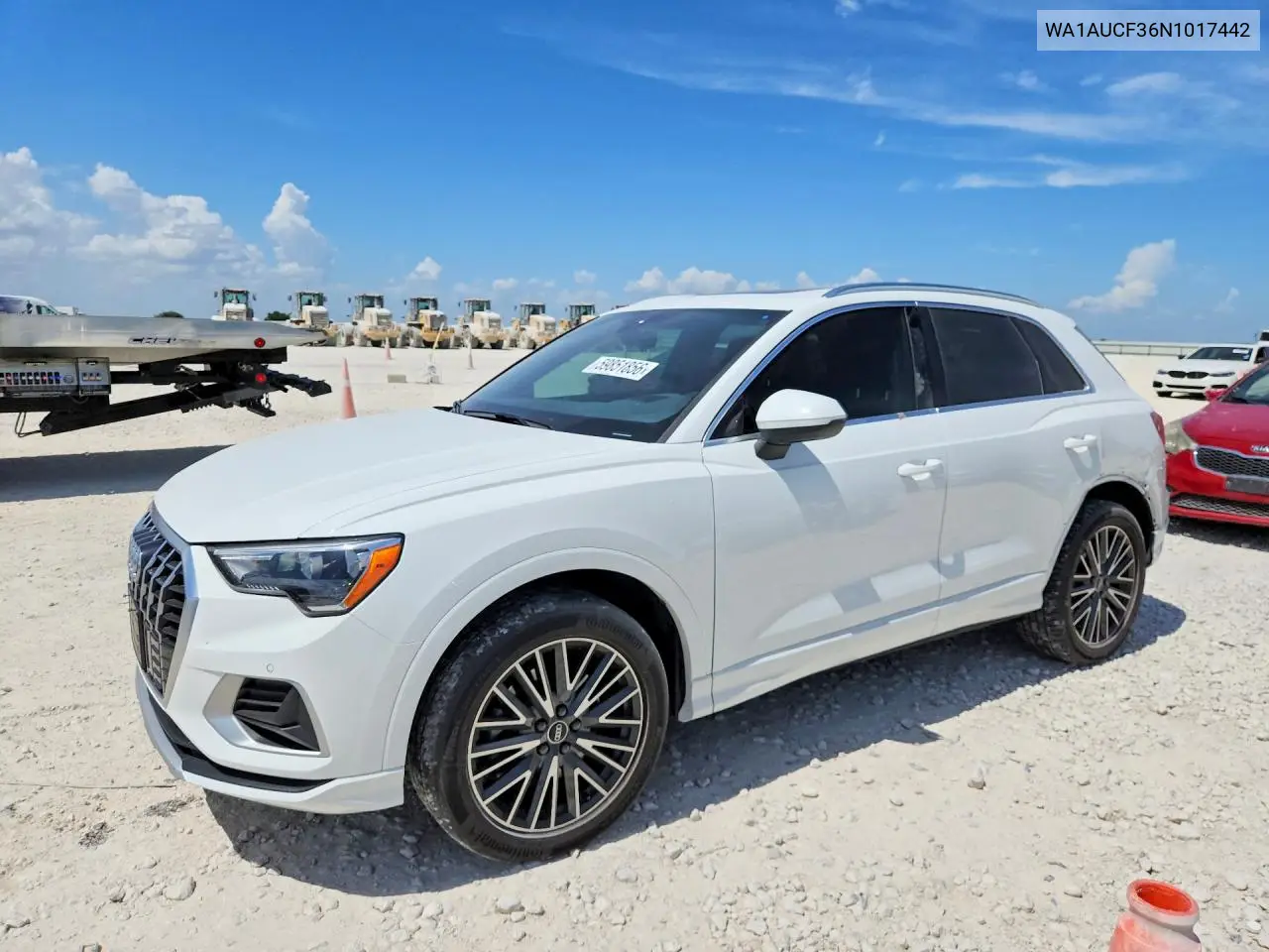 2022 Audi Q3 Premium 40 VIN: WA1AUCF36N1017442 Lot: 59851856