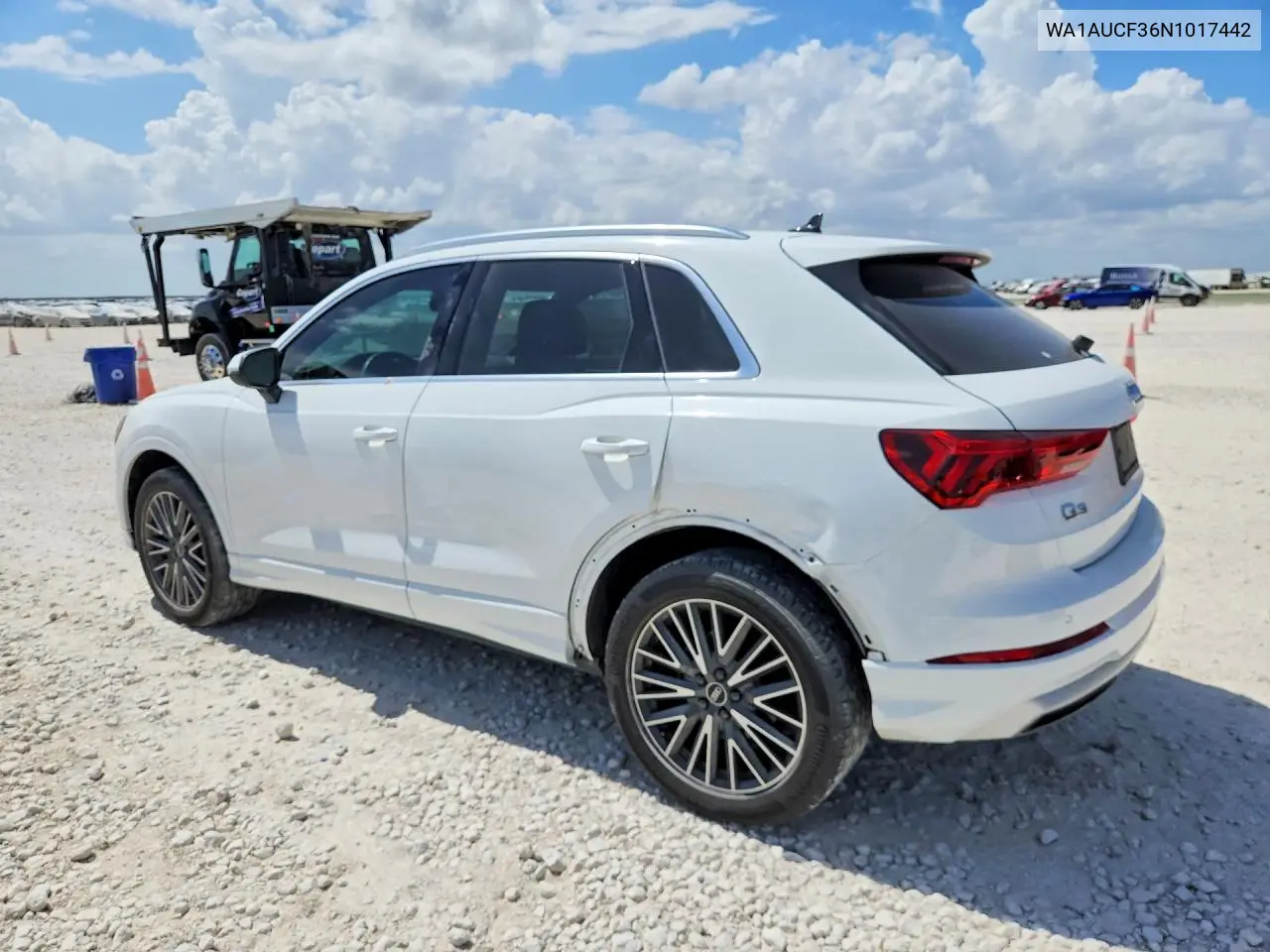 2022 Audi Q3 Premium 40 VIN: WA1AUCF36N1017442 Lot: 59851856
