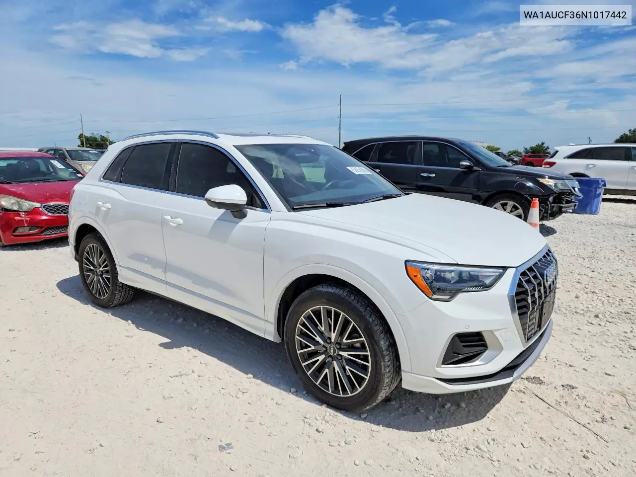 2022 Audi Q3 Premium 40 VIN: WA1AUCF36N1017442 Lot: 59851856