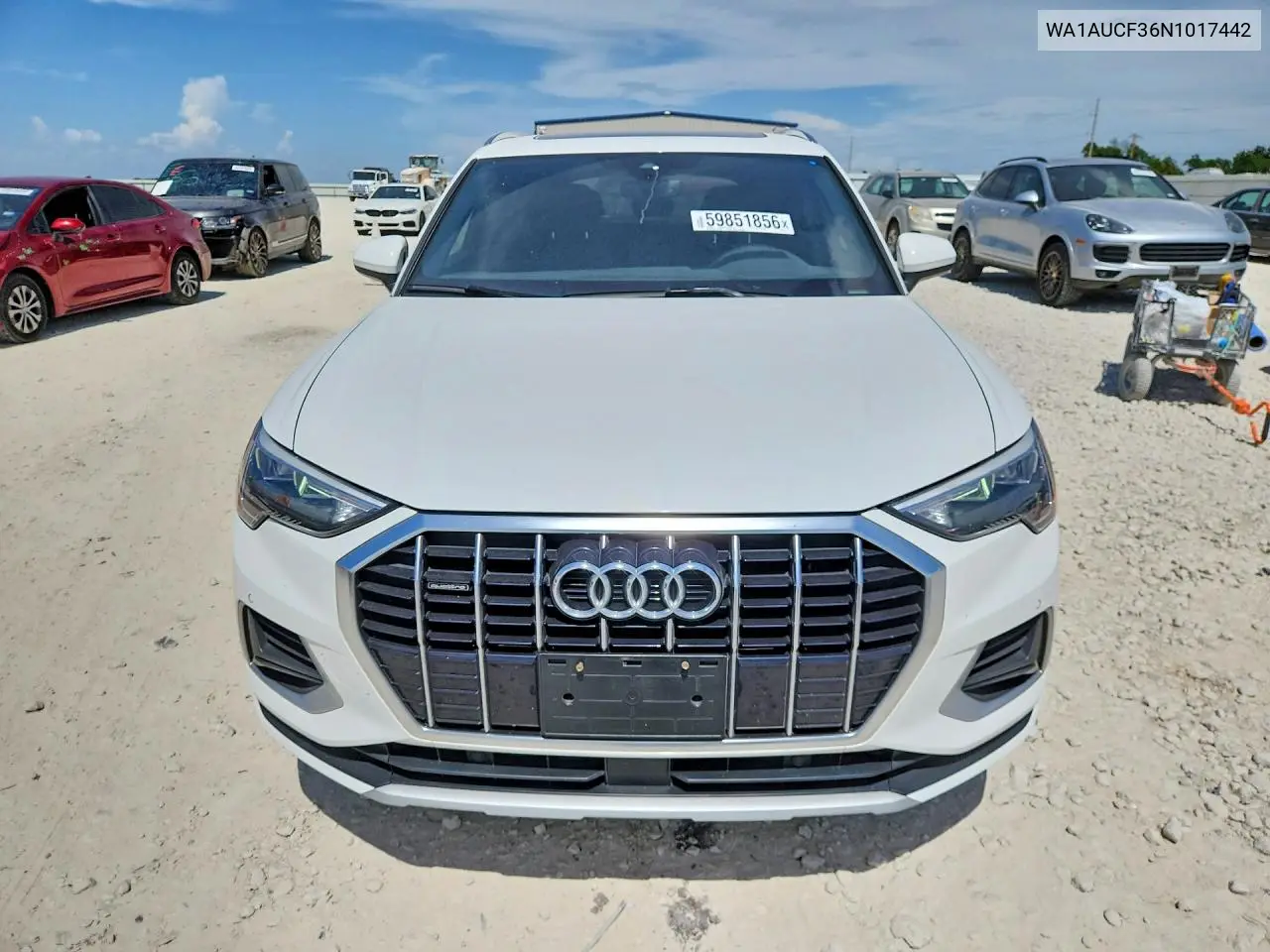 2022 Audi Q3 Premium 40 VIN: WA1AUCF36N1017442 Lot: 59851856