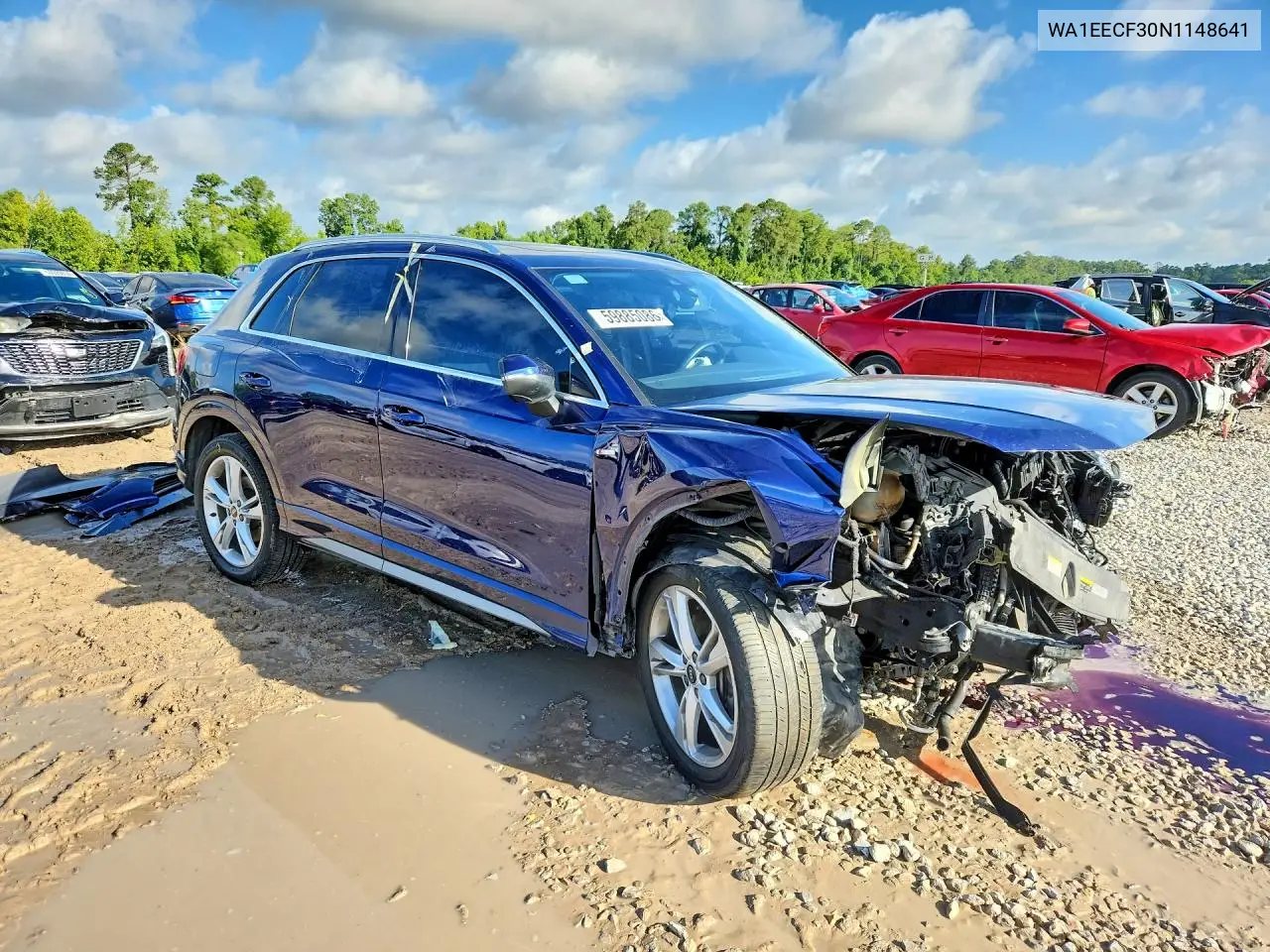 2022 Audi Q3 Premium Plus S Line 45 VIN: WA1EECF30N1148641 Lot: 59885086