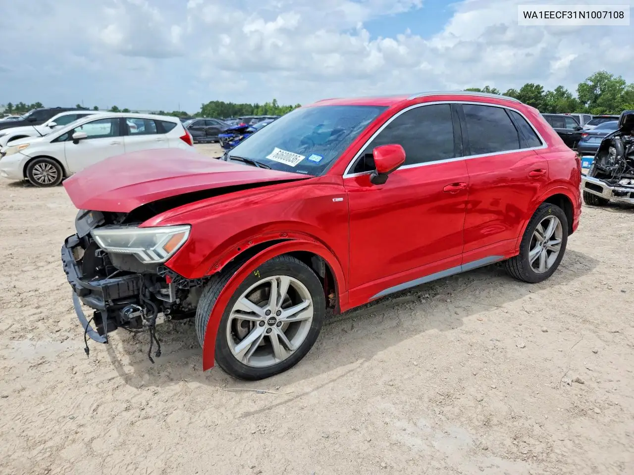 2022 Audi Q3 Premium Plus S Line 45 VIN: WA1EECF31N1007108 Lot: 60600036