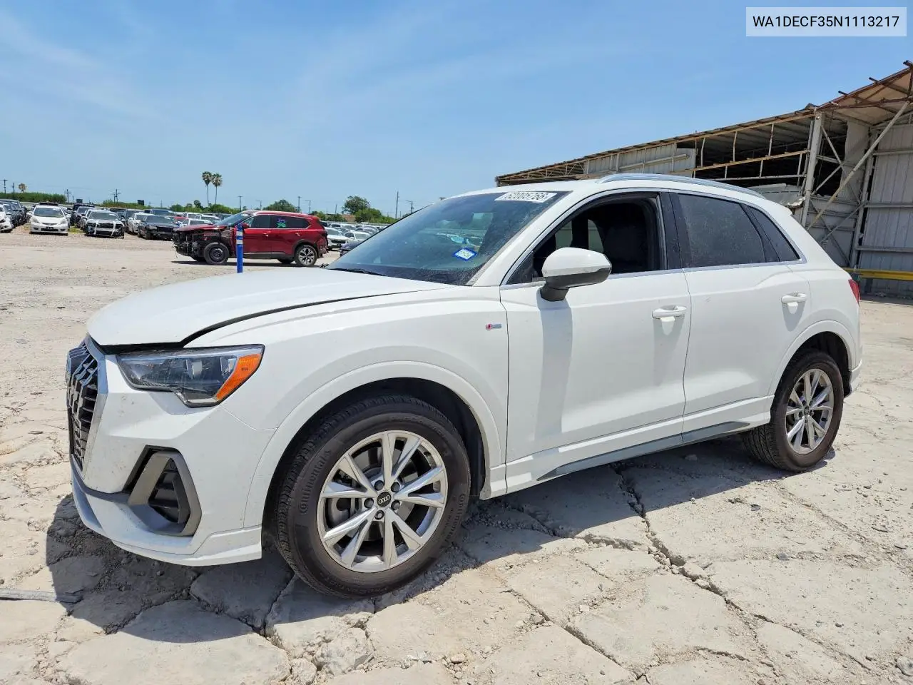 2022 Audi Q3 Premium S Line 45 VIN: WA1DECF35N1113217 Lot: 62005766