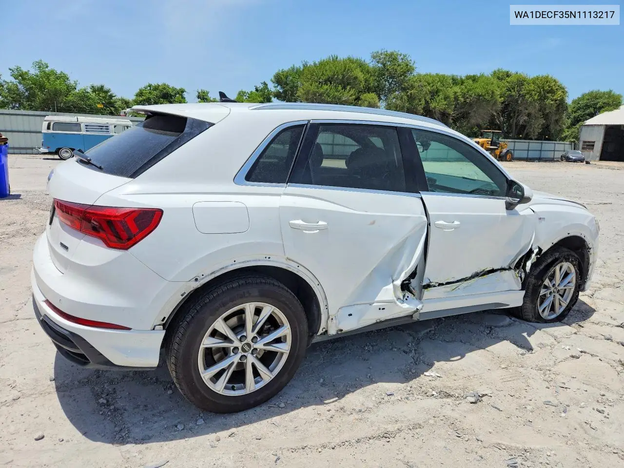 2022 Audi Q3 Premium S Line 45 VIN: WA1DECF35N1113217 Lot: 62005766