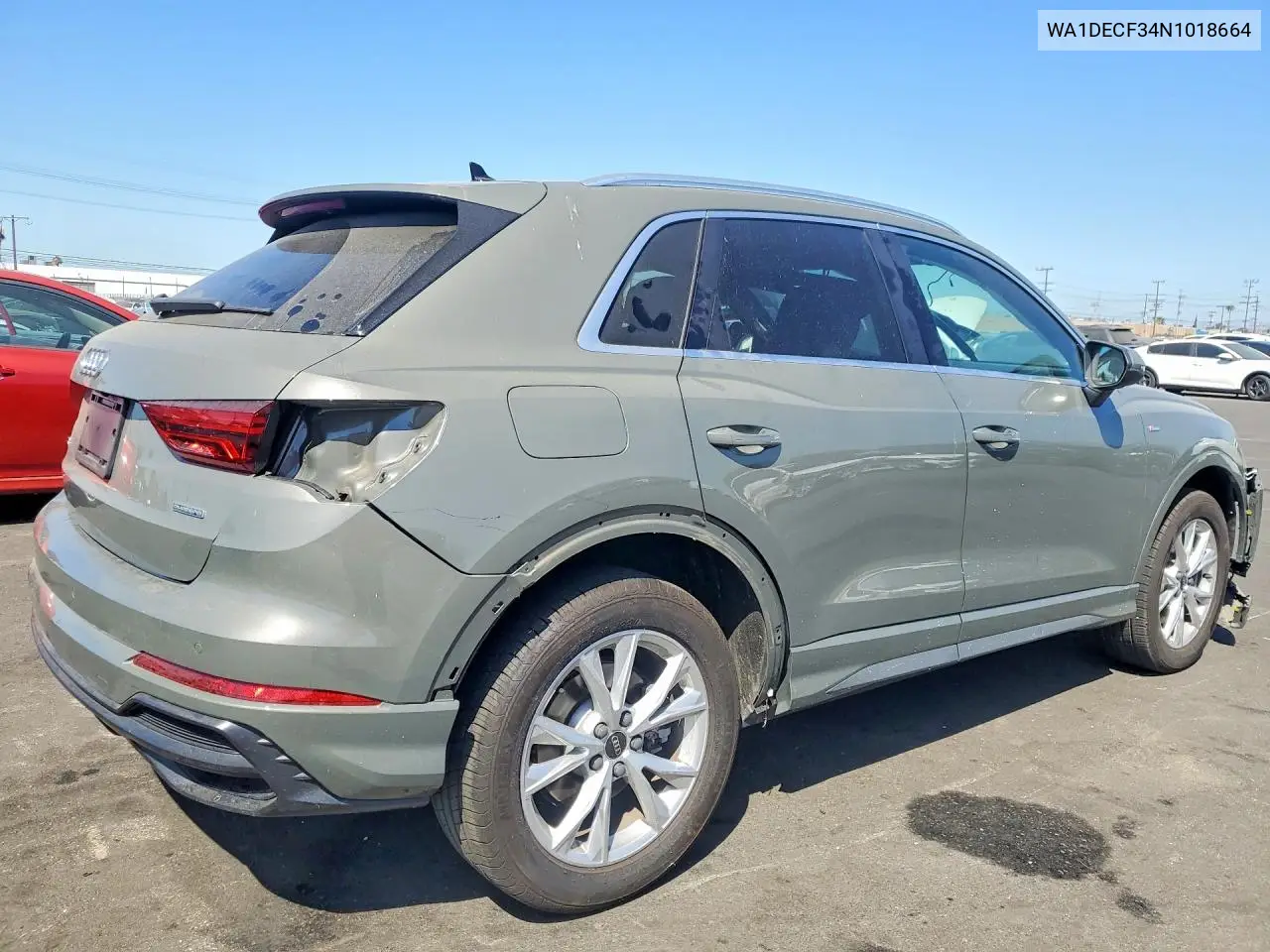 2022 Audi Q3 Premium S Line 45 VIN: WA1DECF34N1018664 Lot: 62138416