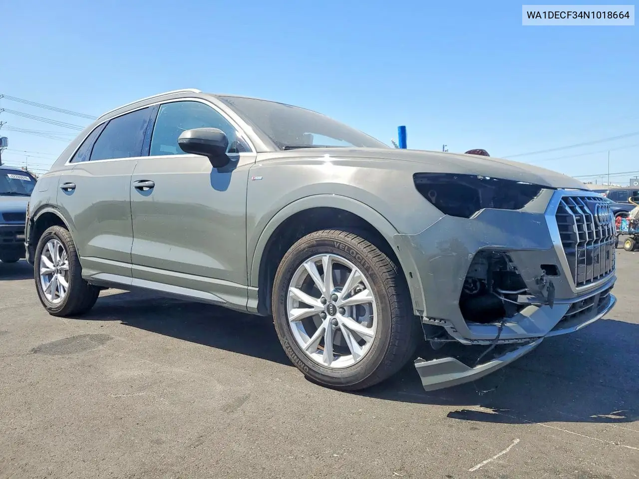 2022 Audi Q3 Premium S Line 45 VIN: WA1DECF34N1018664 Lot: 62138416