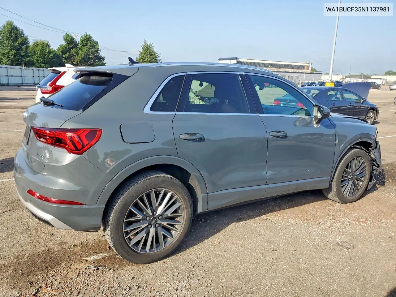 2022 Audi Q3 Premium Plus 40 VIN: WA1BUCF35N1137981 Lot: 85995005