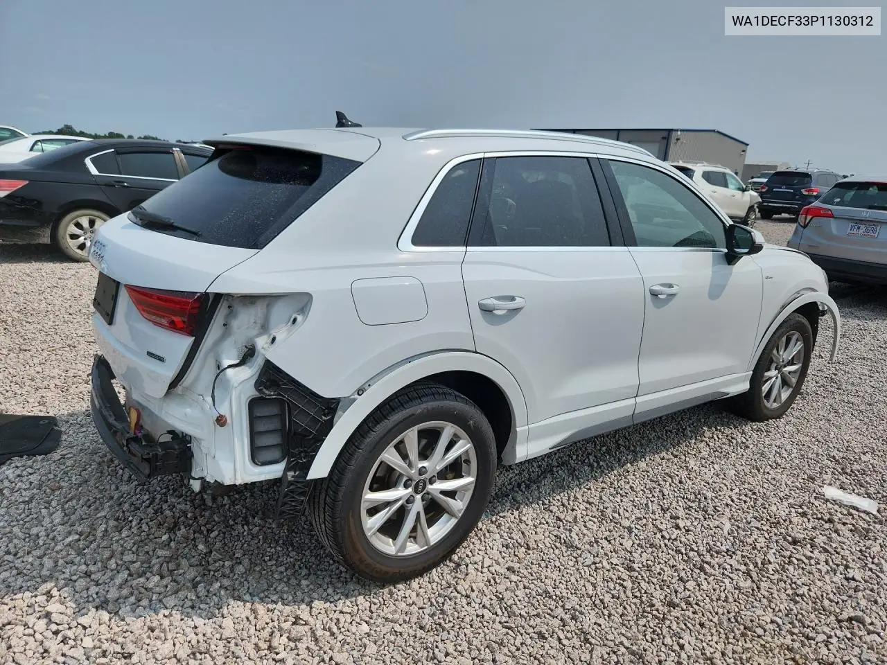 2023 Audi Q3 Premium S Line 45 VIN: WA1DECF33P1130312 Lot: 60110936