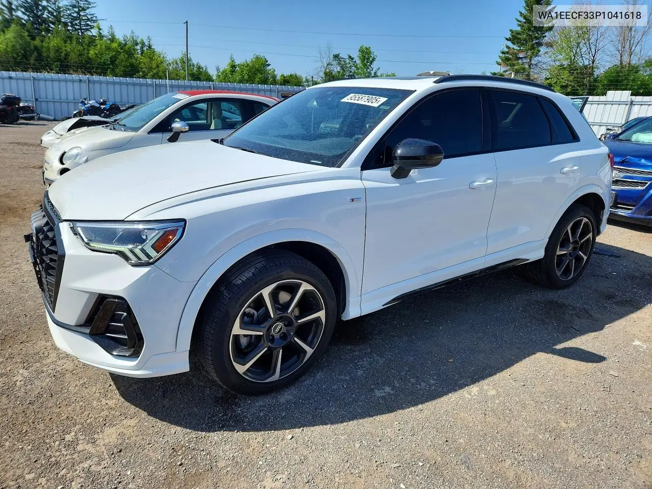 2023 Audi Q3 Premium Plus S Line 45 VIN: WA1EECF33P1041618 Lot: 95587905