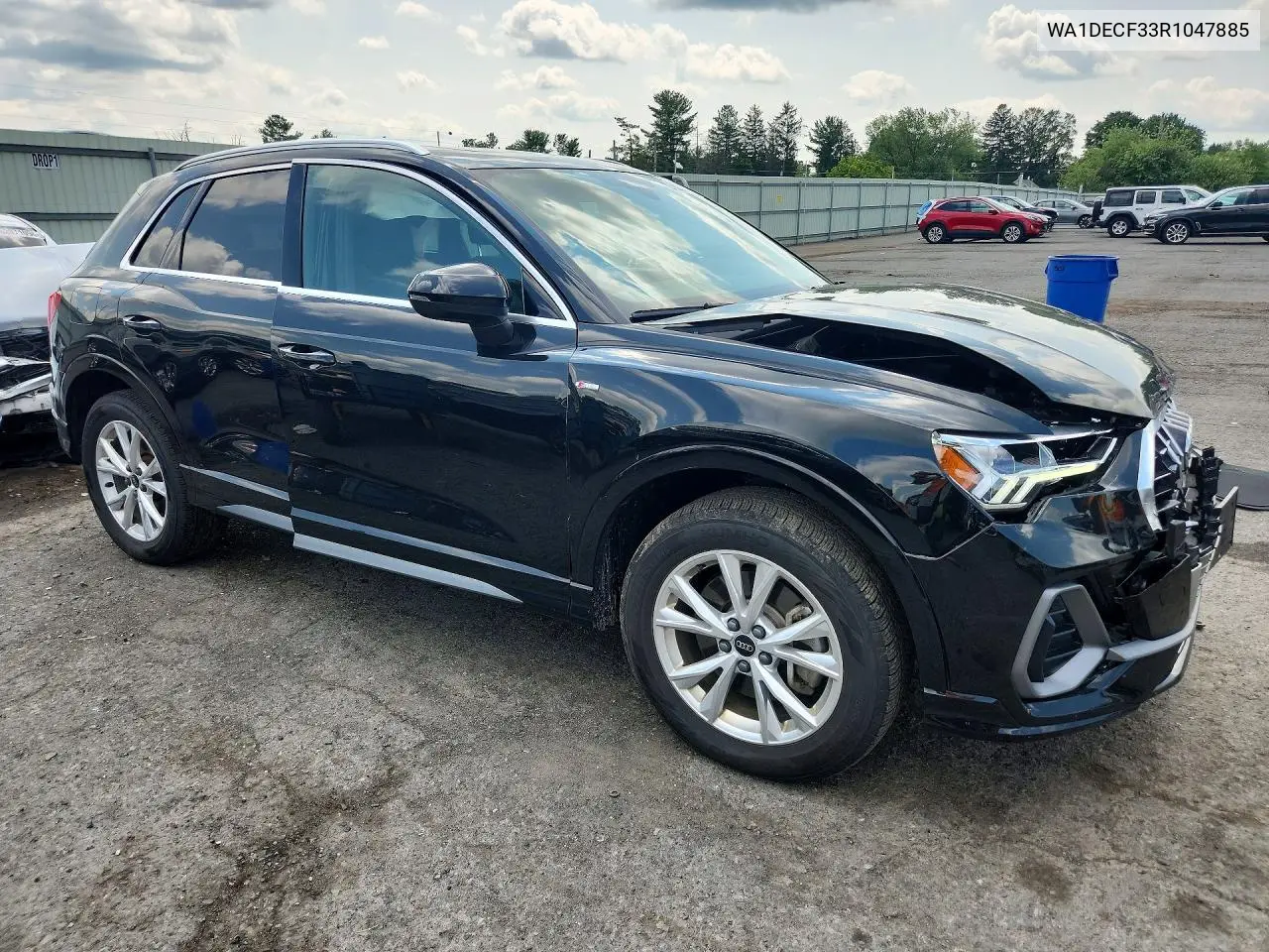 2024 Audi Q3 Premium S Line 45 VIN: WA1DECF33R1047885 Lot: 62228776