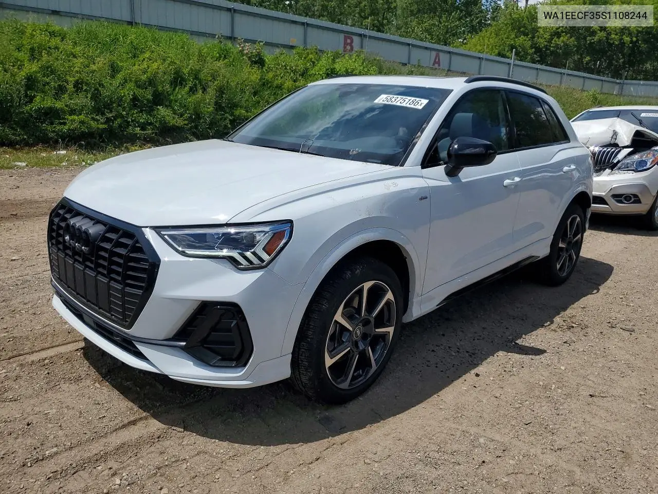 2025 Audi Q3 Premium Plus S Line 45 VIN: WA1EECF35S1108244 Lot: 58375186