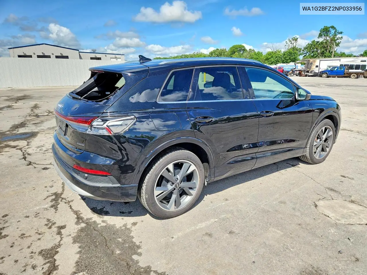 2022 Audi Q4 E-Tron Premium VIN: WA1G2BFZ2NP033956 Lot: 54653026