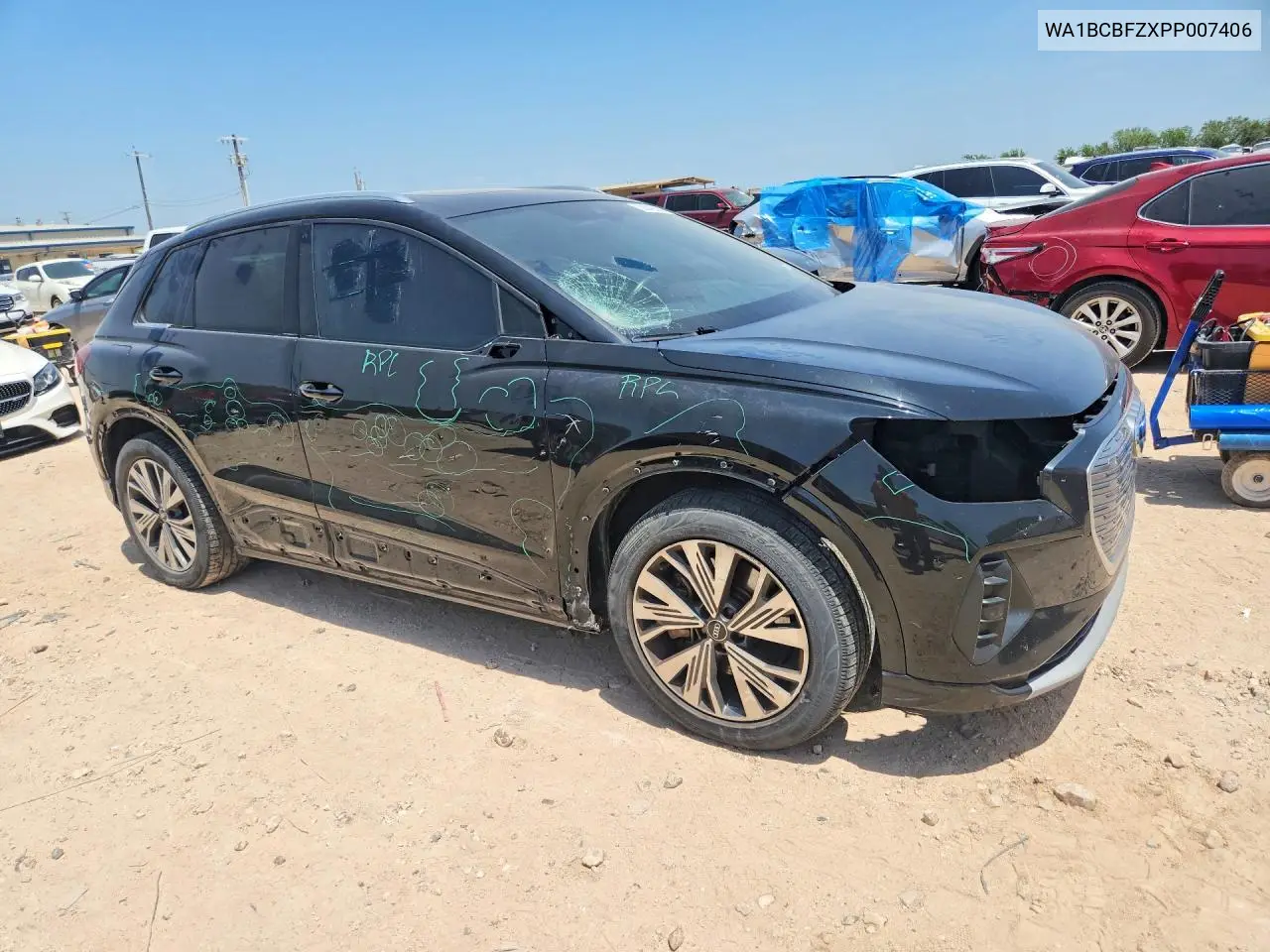2023 Audi Q4 E-Tron Premium Plus VIN: WA1BCBFZXPP007406 Lot: 60842836