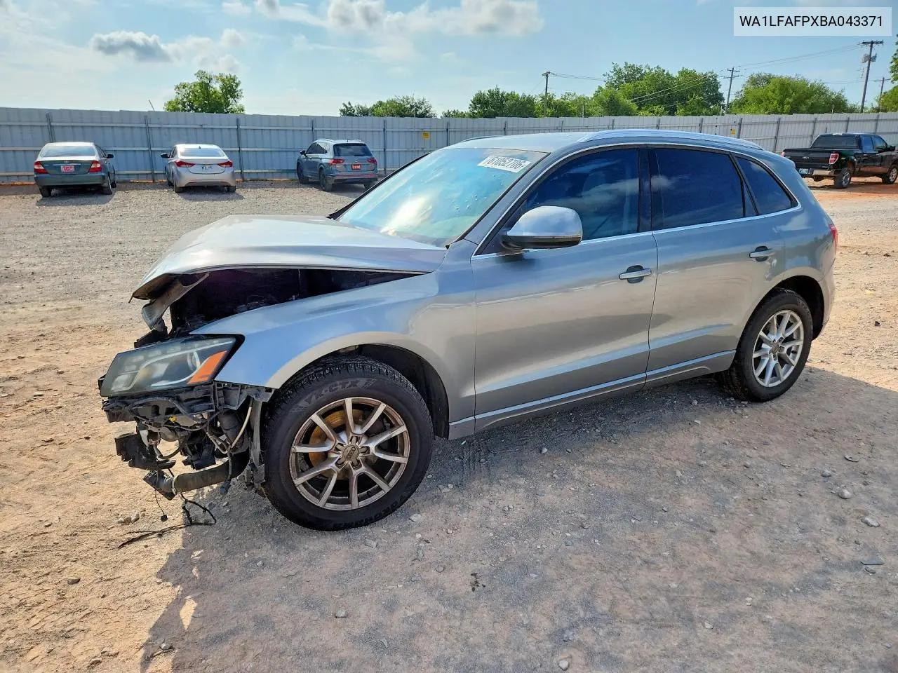 2011 Audi Q5 Premium Plus VIN: WA1LFAFPXBA043371 Lot: 61052706