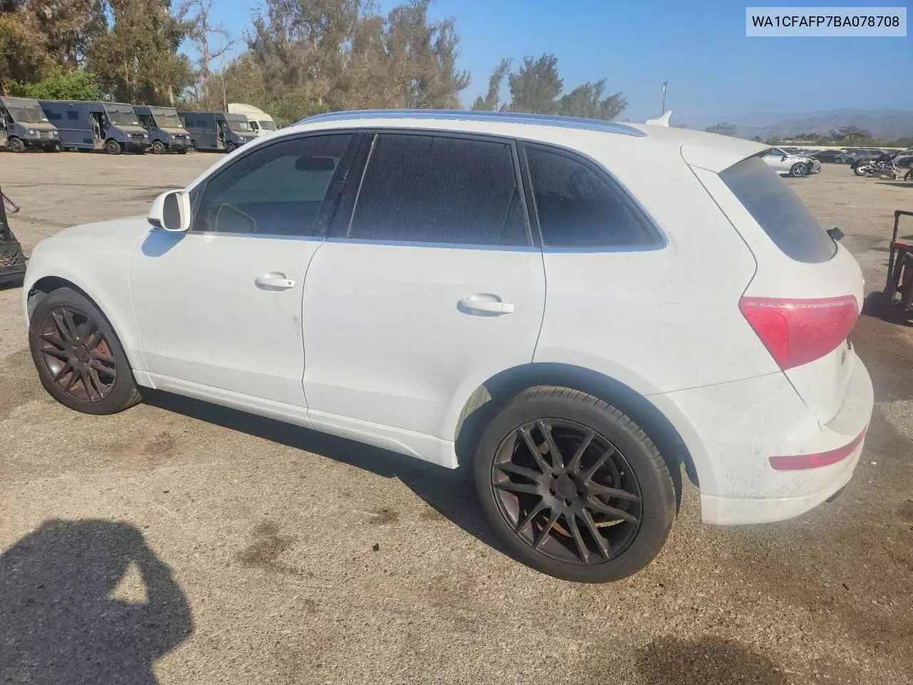 2011 Audi Q5 Premium VIN: WA1CFAFP7BA078708 Lot: 61386096