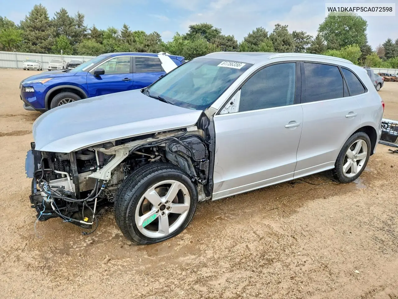 2012 Audi Q5 Premium Plus VIN: WA1DKAFP5CA072598 Lot: 61756356