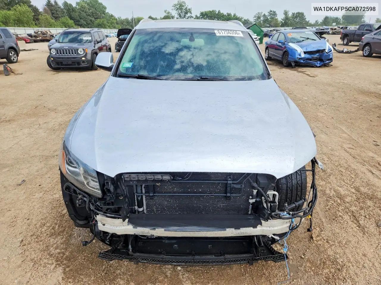 2012 Audi Q5 Premium Plus VIN: WA1DKAFP5CA072598 Lot: 61756356