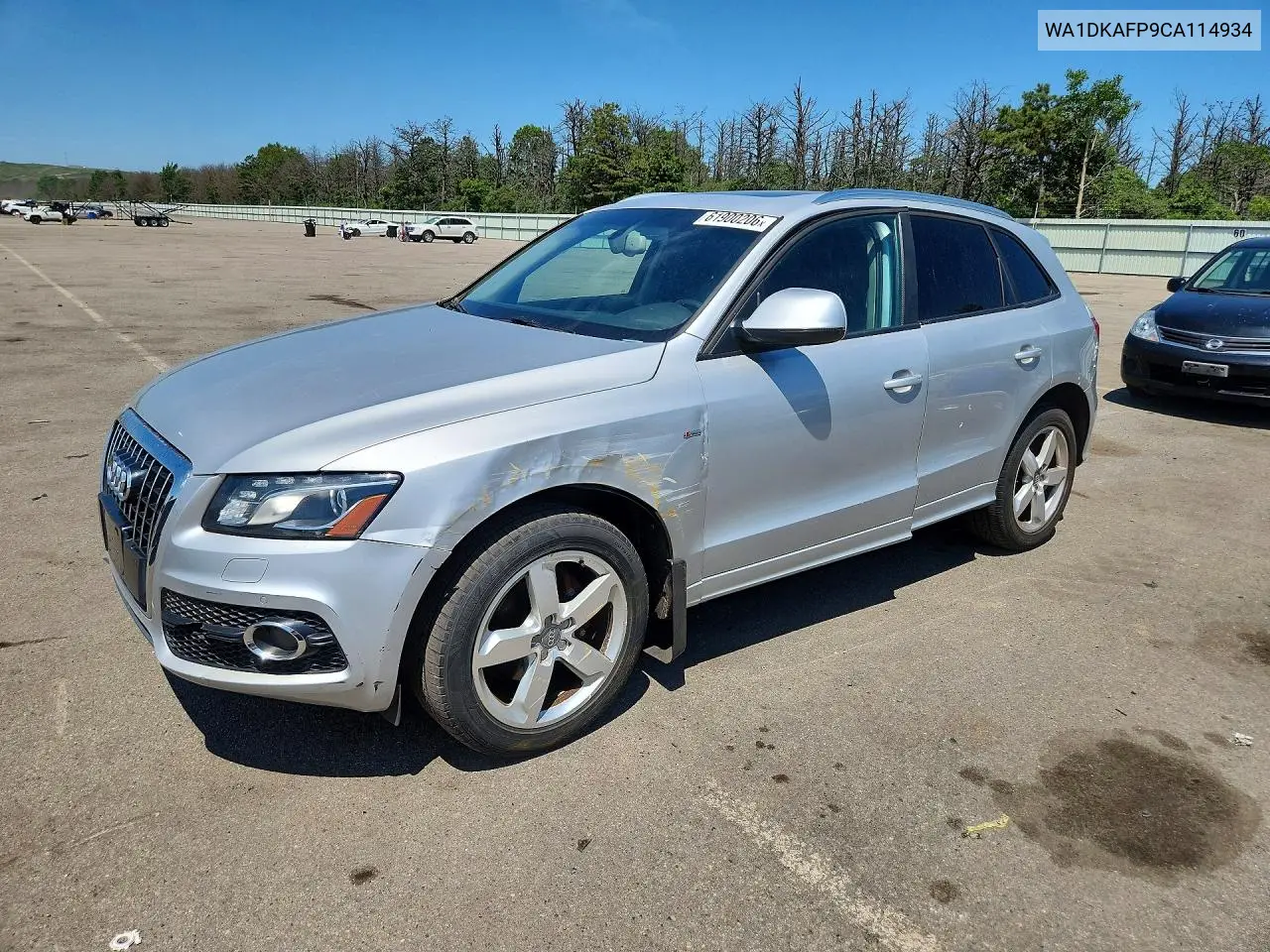 2012 Audi Q5 Premium Plus VIN: WA1DKAFP9CA114934 Lot: 61900206
