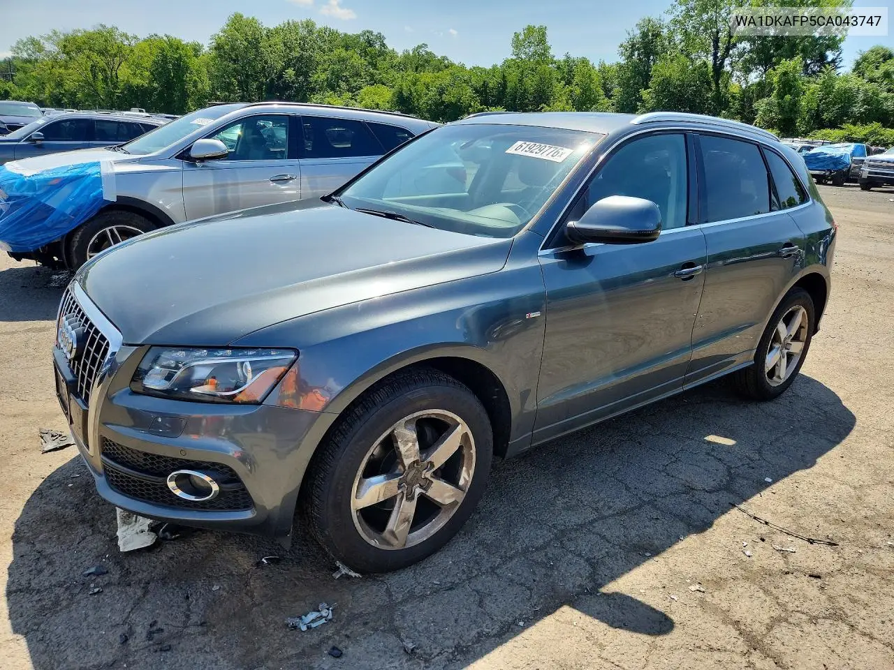 2012 Audi Q5 Premium Plus VIN: WA1DKAFP5CA043747 Lot: 61929776
