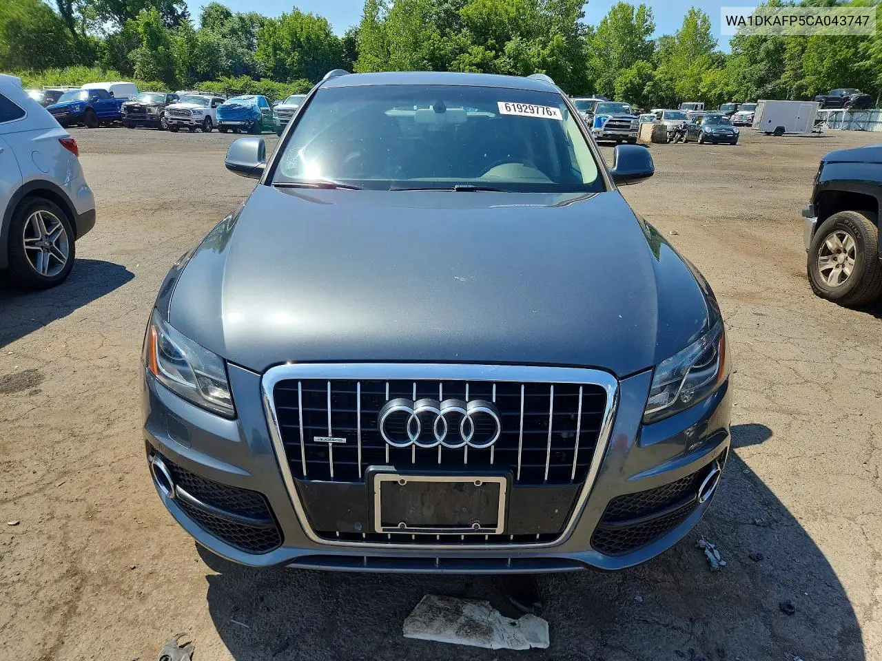 2012 Audi Q5 Premium Plus VIN: WA1DKAFP5CA043747 Lot: 61929776