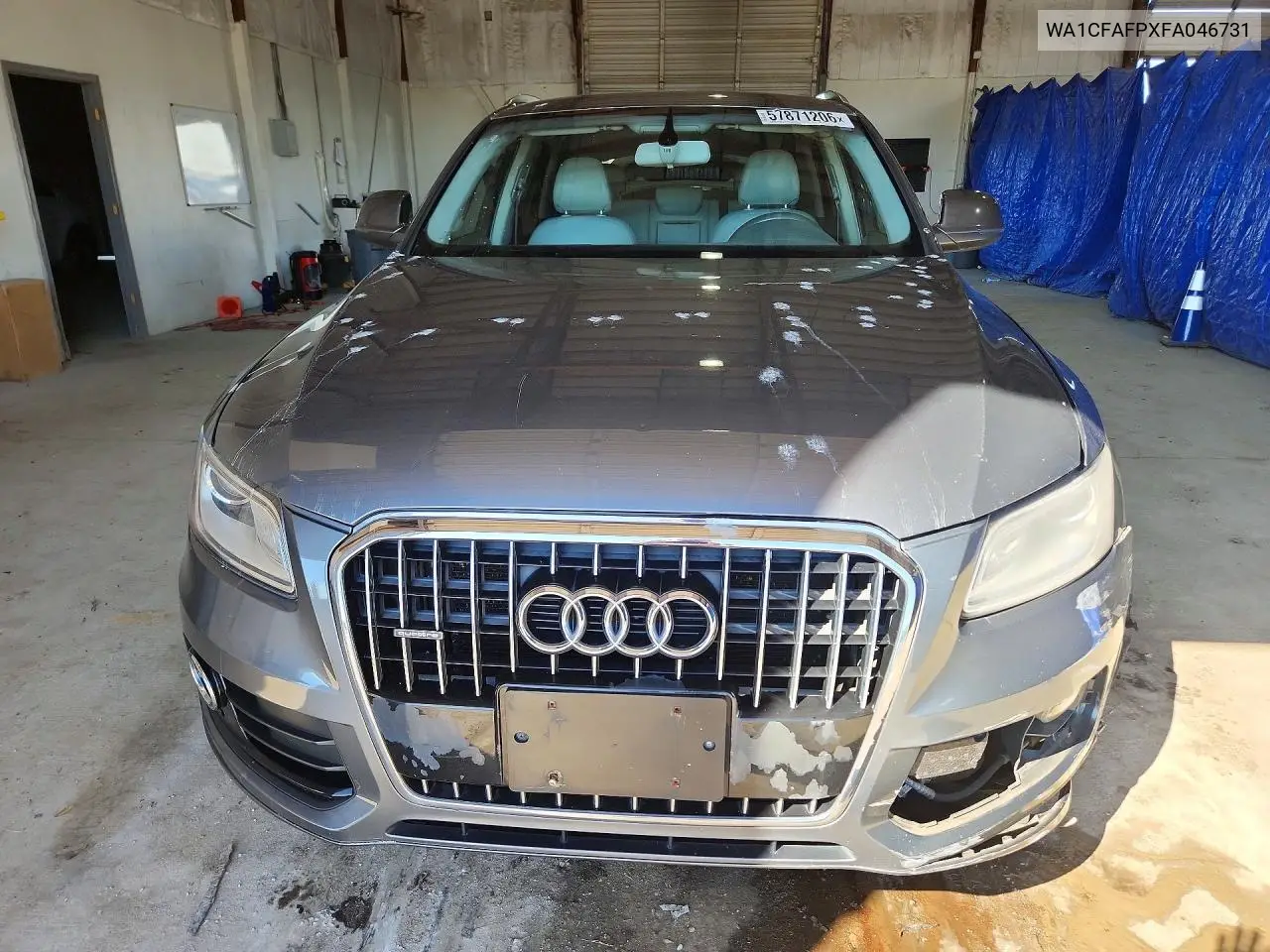 2015 Audi Q5 VIN: WA1CFAFPXFA046731 Lot: 57871206