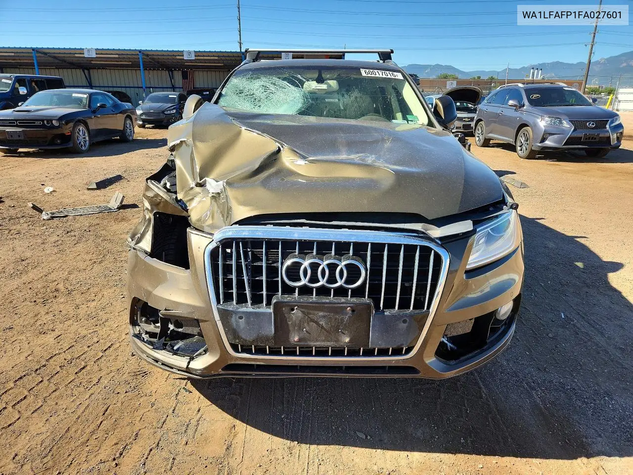 2015 Audi Q5 Premium Plus VIN: WA1LFAFP1FA027601 Lot: 60017016