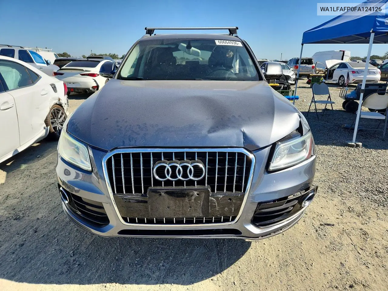 2015 Audi Q5 Premium Plus VIN: WA1LFAFP0FA124126 Lot: 60664936