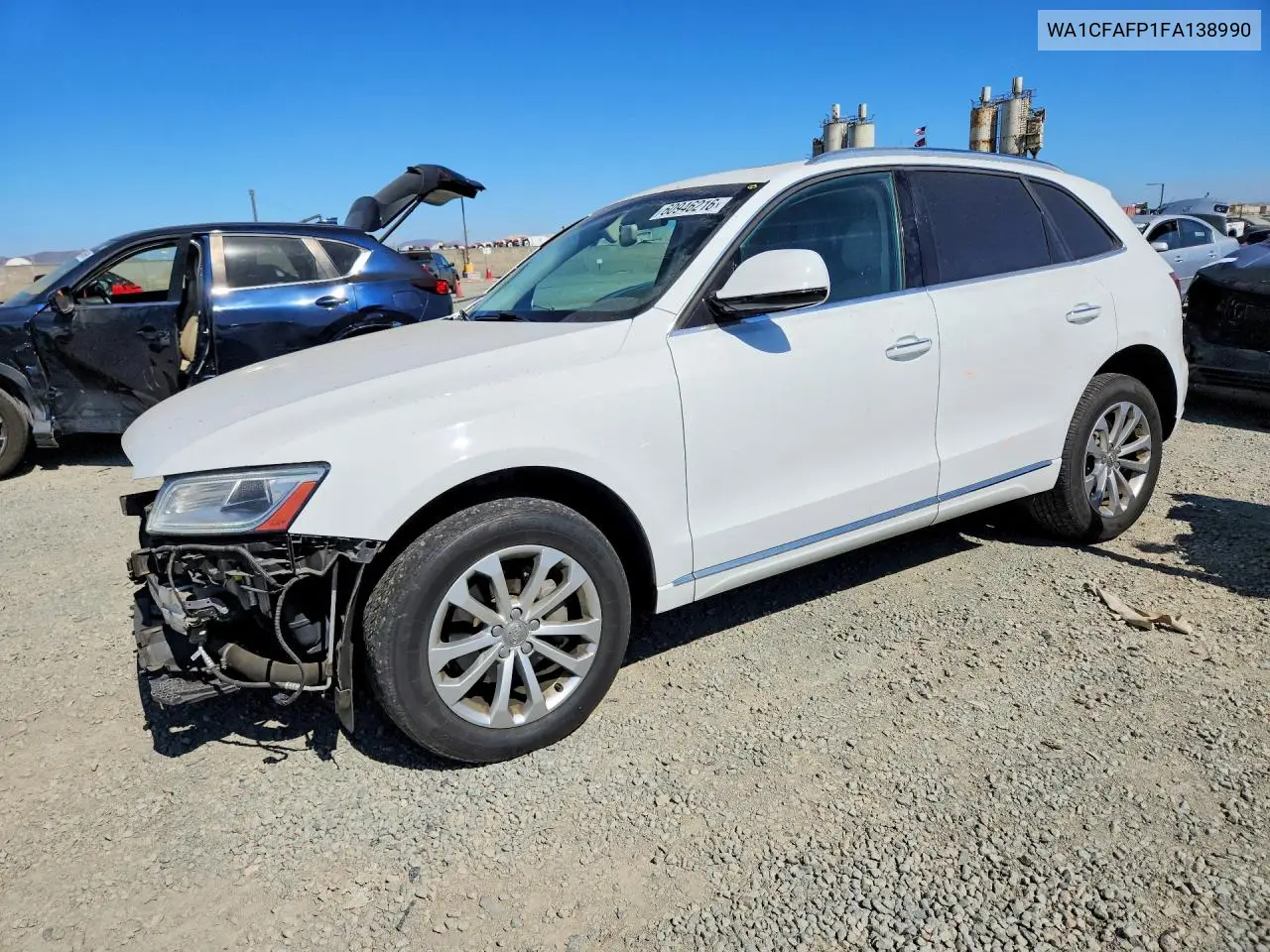 2015 Audi Q5 Premium VIN: WA1CFAFP1FA138990 Lot: 60946216