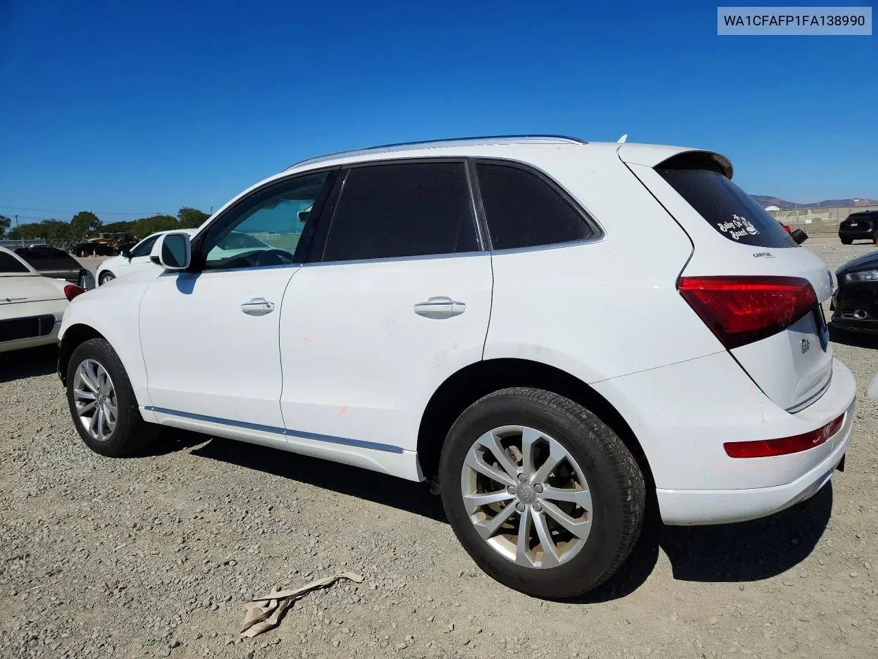 2015 Audi Q5 Premium VIN: WA1CFAFP1FA138990 Lot: 60946216