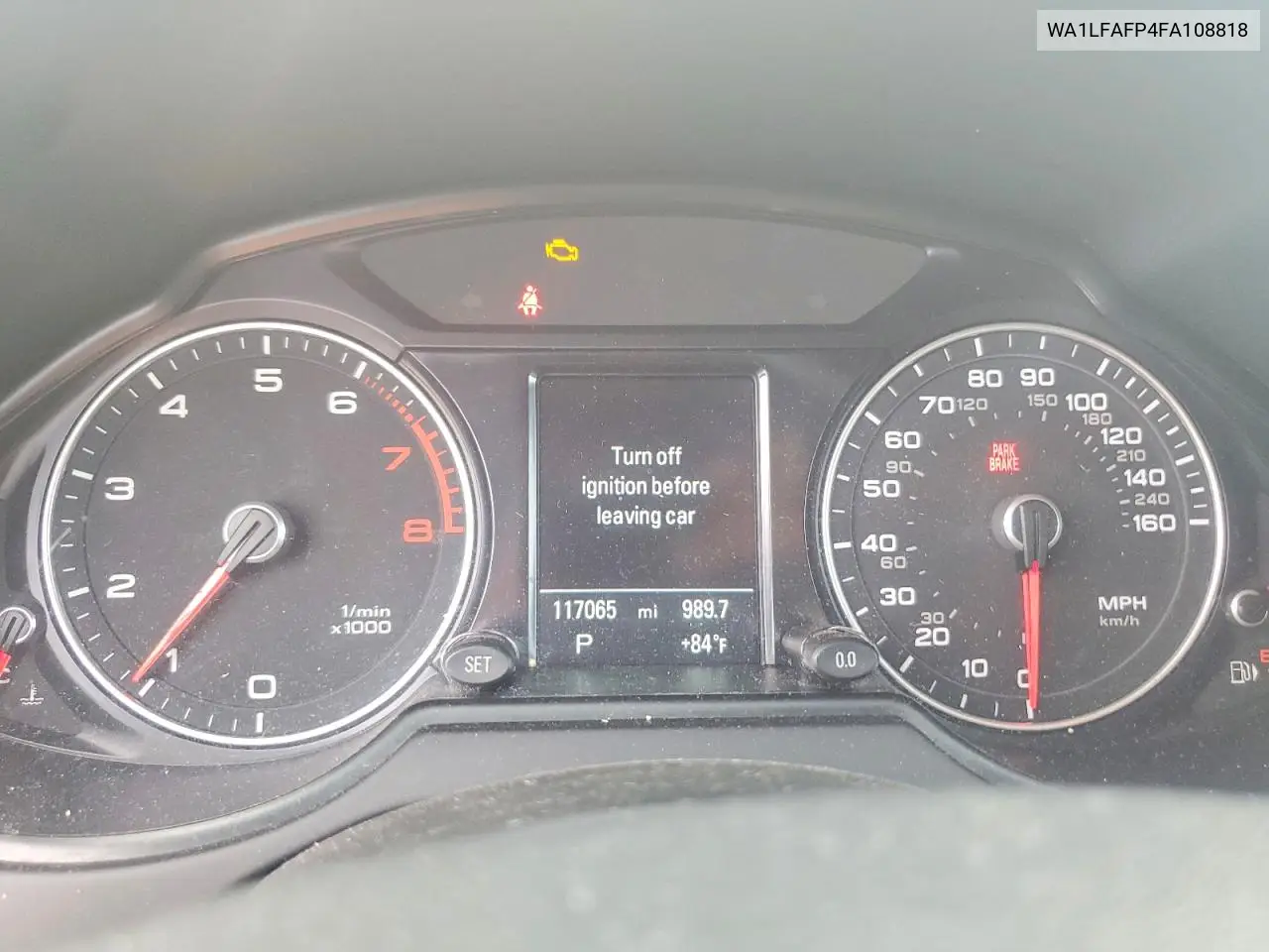 2015 Audi Q5 Premium Plus VIN: WA1LFAFP4FA108818 Lot: 61769166