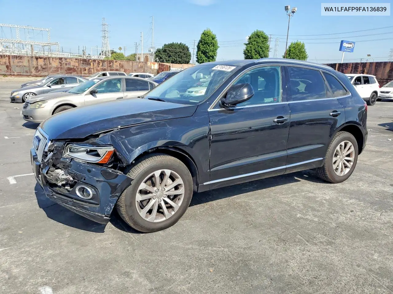 2015 Audi Q5 Premium Plus VIN: WA1LFAFP9FA136839 Lot: 62166126