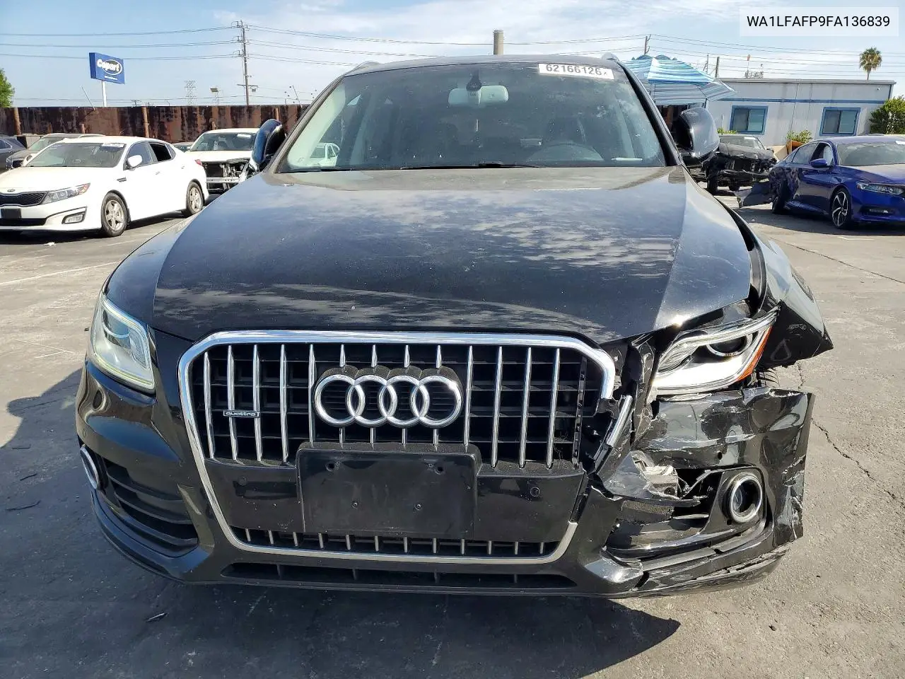 2015 Audi Q5 Premium Plus VIN: WA1LFAFP9FA136839 Lot: 62166126